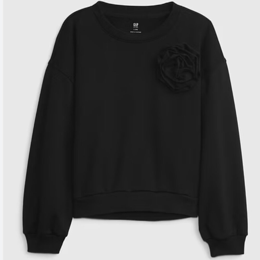 🌸Gap Kids Rosette Sweatshirt‎ S(6-7)🌸